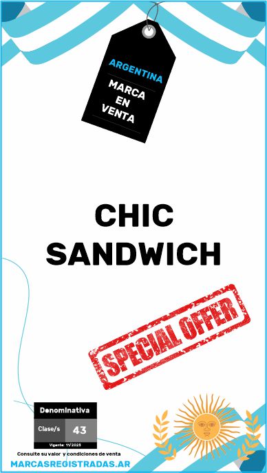 Argentine brand for sale chic sandwich