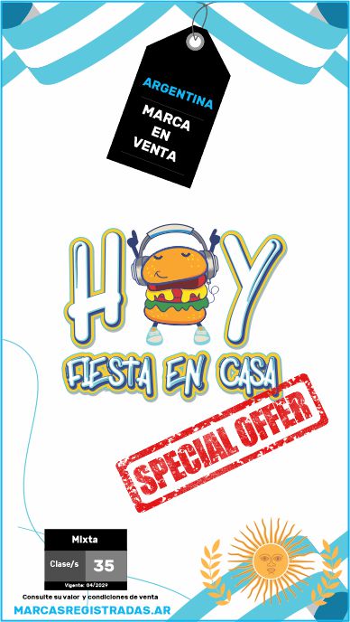 Argentine brand for sale hoy fiesta en casa