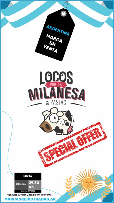 Argentine brand for sale locos por la milanesa