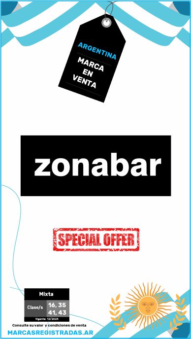 Argentine brand for sale zonabar